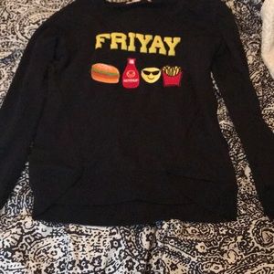 Black ‘friyay’ sweatshirt